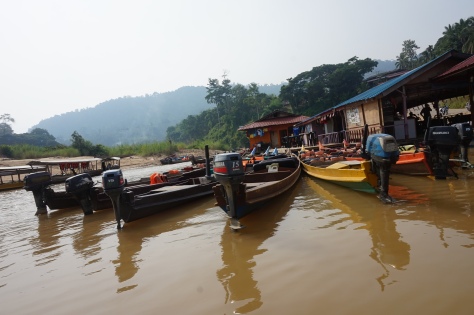 The boats that take you across the river for 1 Malaysian Ringgit ($0.3)
